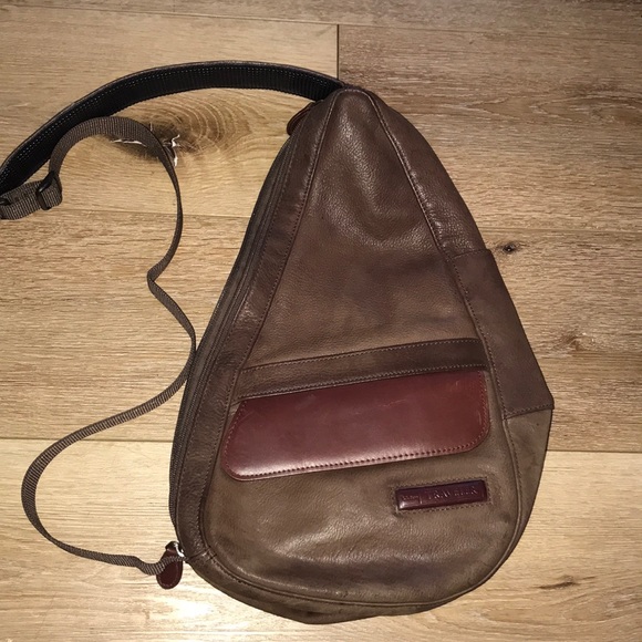 L.L. Bean Bags Vintage Ll Bean Ameribag Brown Leather Travel Backpack Sling Shoulder Poshmark
